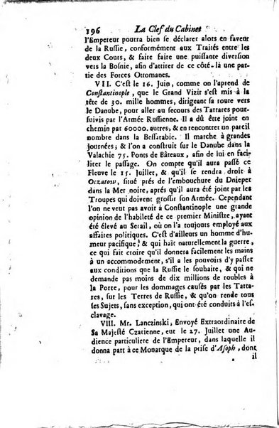 La clef du cabinet des princes de l'Europe ou recueil historique et politique sur les matières du tems