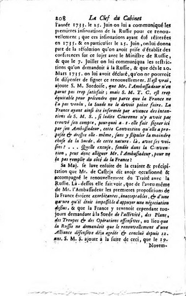 La clef du cabinet des princes de l'Europe ou recueil historique et politique sur les matières du tems