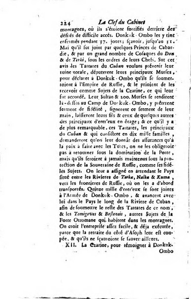 La clef du cabinet des princes de l'Europe ou recueil historique et politique sur les matières du tems