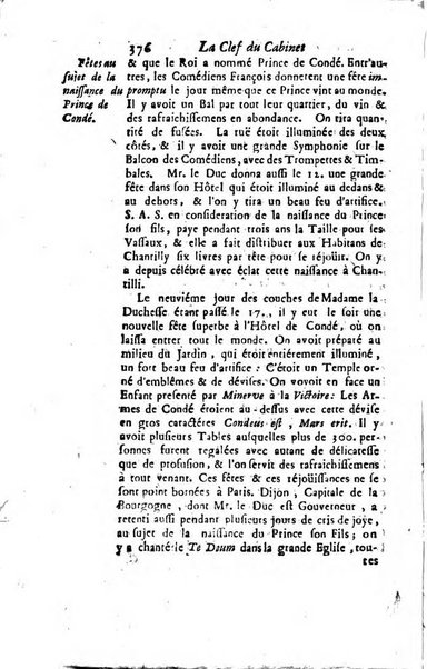 La clef du cabinet des princes de l'Europe ou recueil historique et politique sur les matières du tems