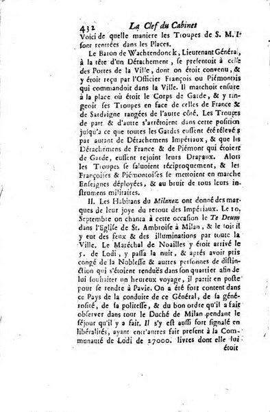 La clef du cabinet des princes de l'Europe ou recueil historique et politique sur les matières du tems