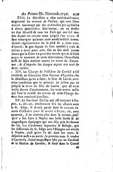 La clef du cabinet des princes de l'Europe ou recueil historique et politique sur les matières du tems