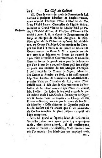 La clef du cabinet des princes de l'Europe ou recueil historique et politique sur les matières du tems