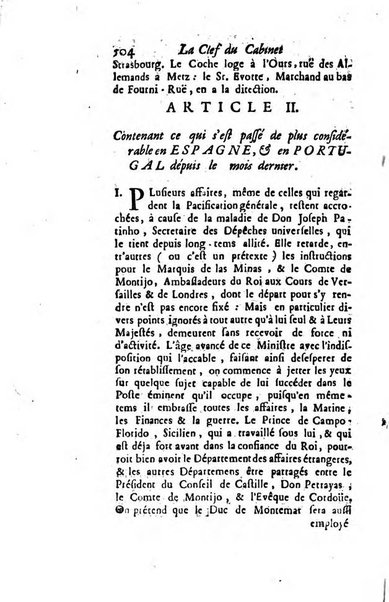 La clef du cabinet des princes de l'Europe ou recueil historique et politique sur les matières du tems