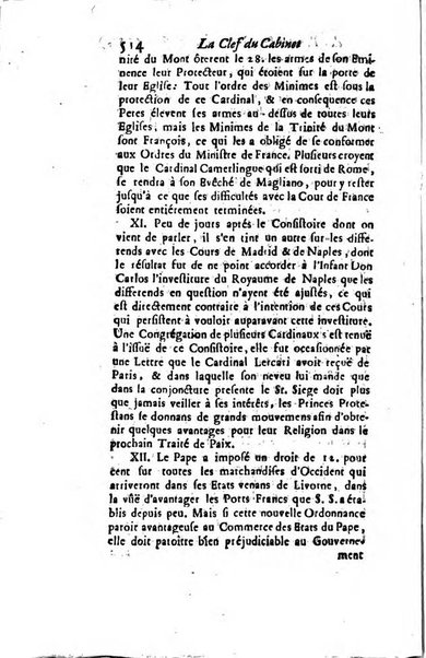 La clef du cabinet des princes de l'Europe ou recueil historique et politique sur les matières du tems