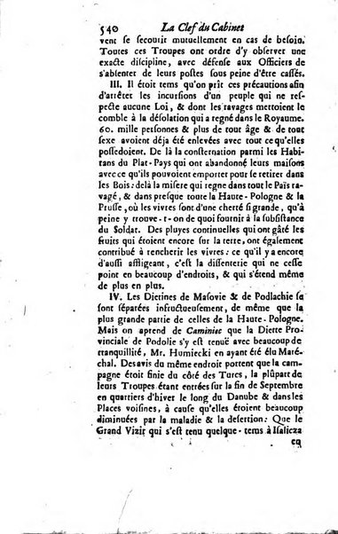 La clef du cabinet des princes de l'Europe ou recueil historique et politique sur les matières du tems