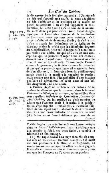 La clef du cabinet des princes de l'Europe ou recueil historique et politique sur les matières du tems