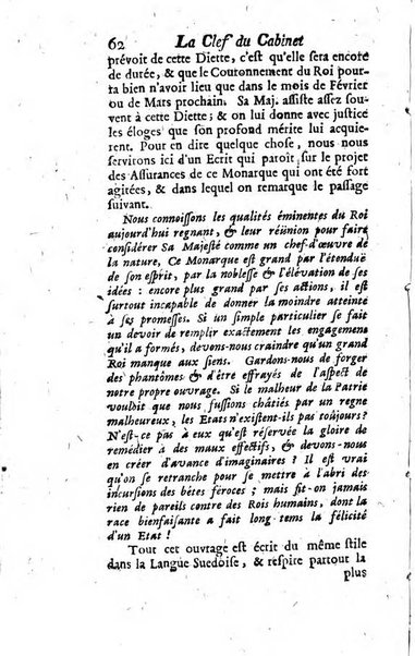 La clef du cabinet des princes de l'Europe ou recueil historique et politique sur les matières du tems