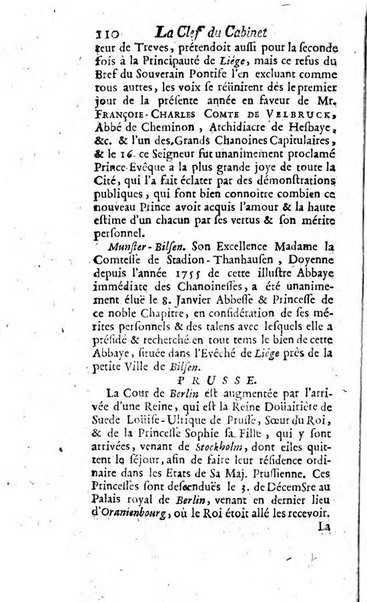 La clef du cabinet des princes de l'Europe ou recueil historique et politique sur les matières du tems