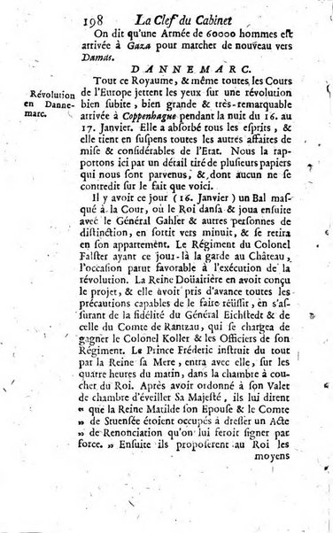 La clef du cabinet des princes de l'Europe ou recueil historique et politique sur les matières du tems