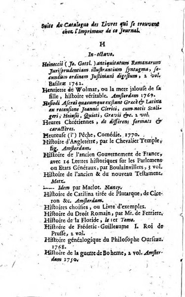 La clef du cabinet des princes de l'Europe ou recueil historique et politique sur les matières du tems