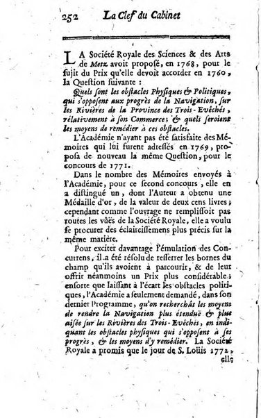 La clef du cabinet des princes de l'Europe ou recueil historique et politique sur les matières du tems