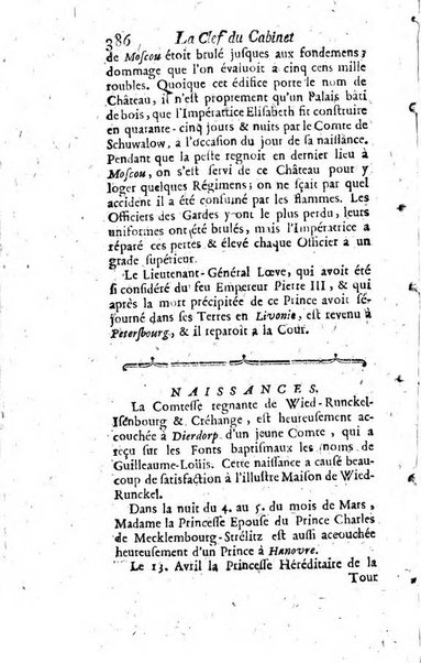 La clef du cabinet des princes de l'Europe ou recueil historique et politique sur les matières du tems