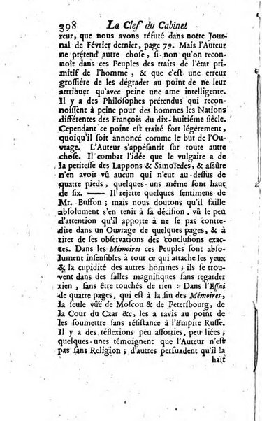 La clef du cabinet des princes de l'Europe ou recueil historique et politique sur les matières du tems