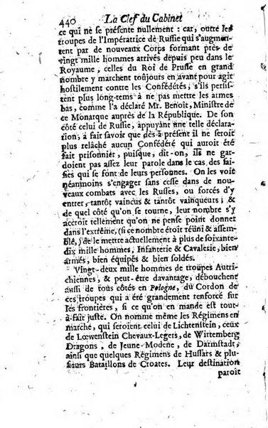 La clef du cabinet des princes de l'Europe ou recueil historique et politique sur les matières du tems