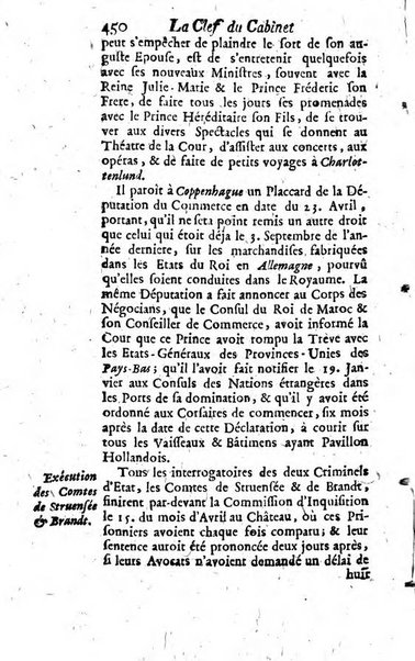 La clef du cabinet des princes de l'Europe ou recueil historique et politique sur les matières du tems