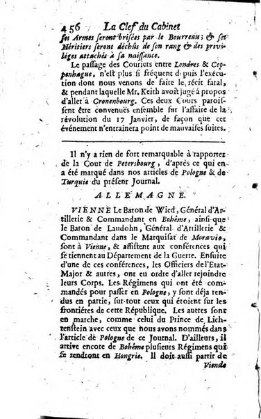 La clef du cabinet des princes de l'Europe ou recueil historique et politique sur les matières du tems