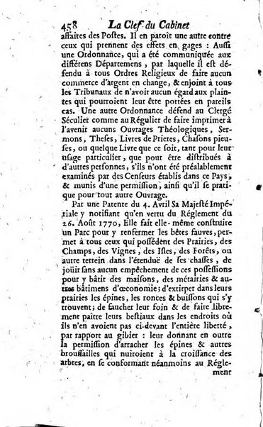 La clef du cabinet des princes de l'Europe ou recueil historique et politique sur les matières du tems