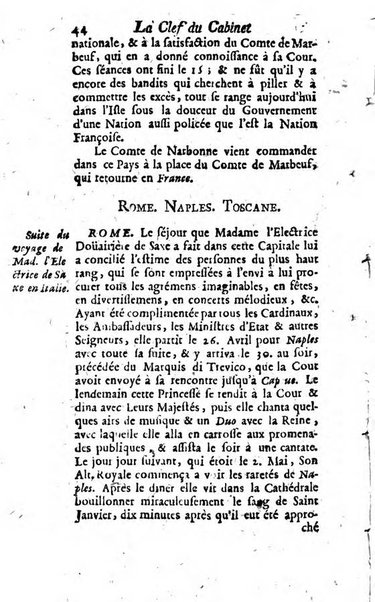 La clef du cabinet des princes de l'Europe ou recueil historique et politique sur les matières du tems