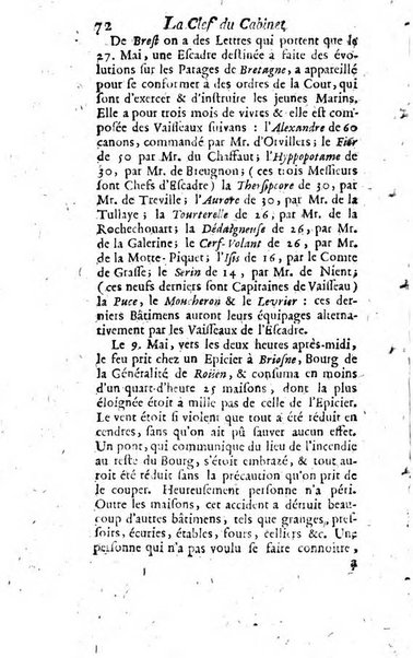 La clef du cabinet des princes de l'Europe ou recueil historique et politique sur les matières du tems