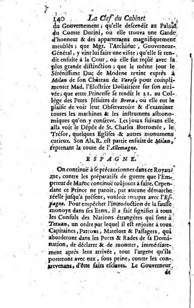 La clef du cabinet des princes de l'Europe ou recueil historique et politique sur les matières du tems