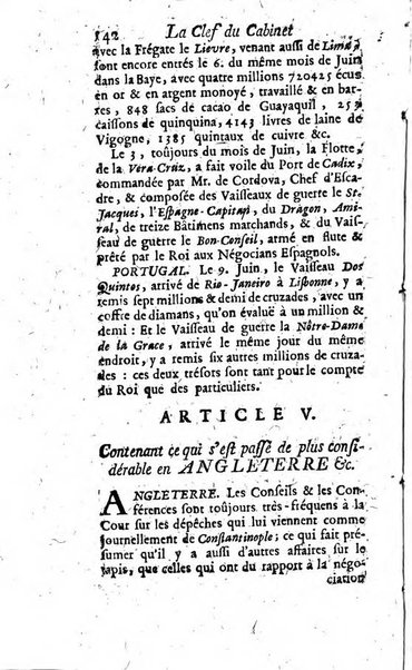 La clef du cabinet des princes de l'Europe ou recueil historique et politique sur les matières du tems