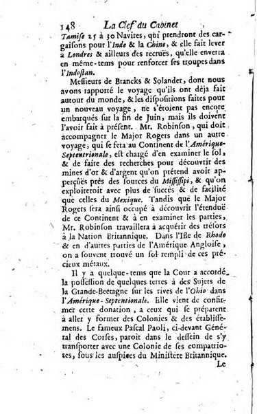 La clef du cabinet des princes de l'Europe ou recueil historique et politique sur les matières du tems