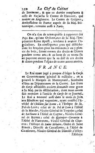 La clef du cabinet des princes de l'Europe ou recueil historique et politique sur les matières du tems