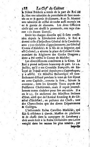 La clef du cabinet des princes de l'Europe ou recueil historique et politique sur les matières du tems