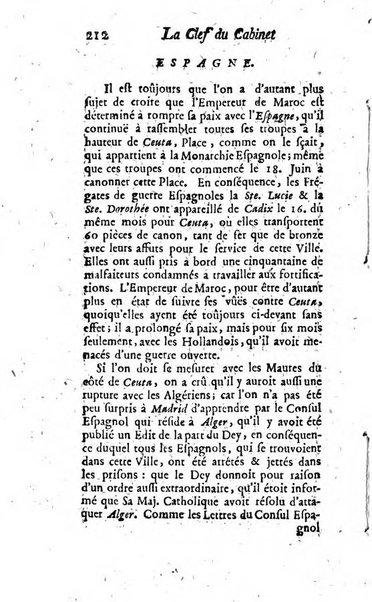 La clef du cabinet des princes de l'Europe ou recueil historique et politique sur les matières du tems