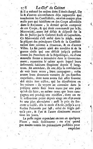 La clef du cabinet des princes de l'Europe ou recueil historique et politique sur les matières du tems