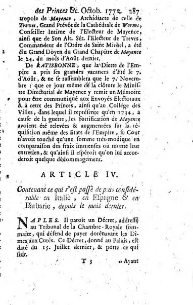 La clef du cabinet des princes de l'Europe ou recueil historique et politique sur les matières du tems