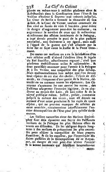 La clef du cabinet des princes de l'Europe ou recueil historique et politique sur les matières du tems