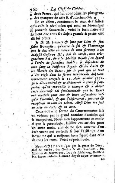 La clef du cabinet des princes de l'Europe ou recueil historique et politique sur les matières du tems