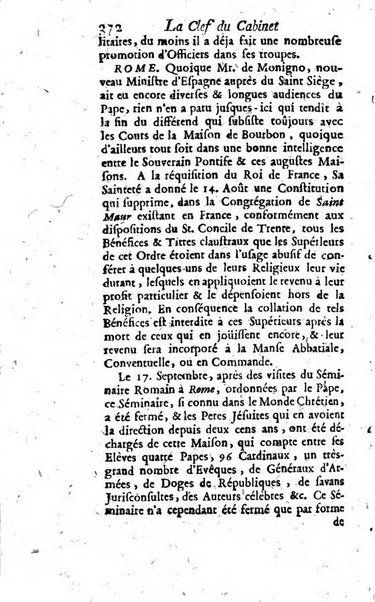 La clef du cabinet des princes de l'Europe ou recueil historique et politique sur les matières du tems