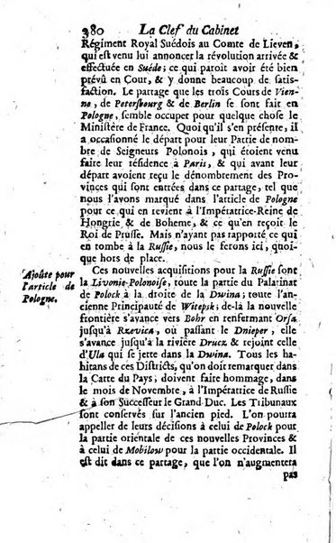 La clef du cabinet des princes de l'Europe ou recueil historique et politique sur les matières du tems