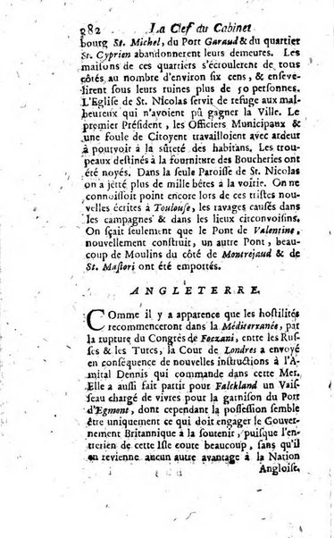 La clef du cabinet des princes de l'Europe ou recueil historique et politique sur les matières du tems