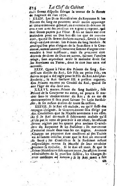 La clef du cabinet des princes de l'Europe ou recueil historique et politique sur les matières du tems