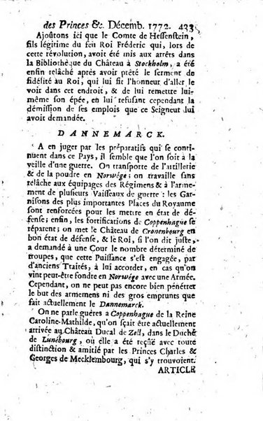 La clef du cabinet des princes de l'Europe ou recueil historique et politique sur les matières du tems