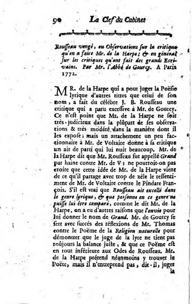 La clef du cabinet des princes de l'Europe ou recueil historique et politique sur les matières du tems