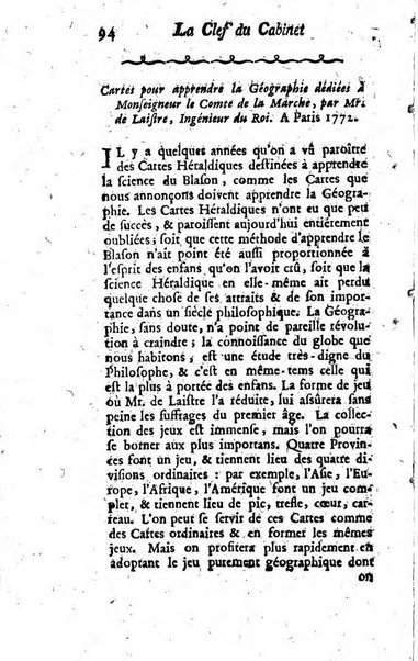 La clef du cabinet des princes de l'Europe ou recueil historique et politique sur les matières du tems