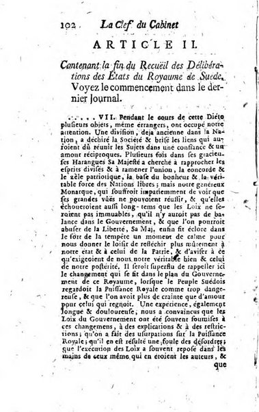 La clef du cabinet des princes de l'Europe ou recueil historique et politique sur les matières du tems