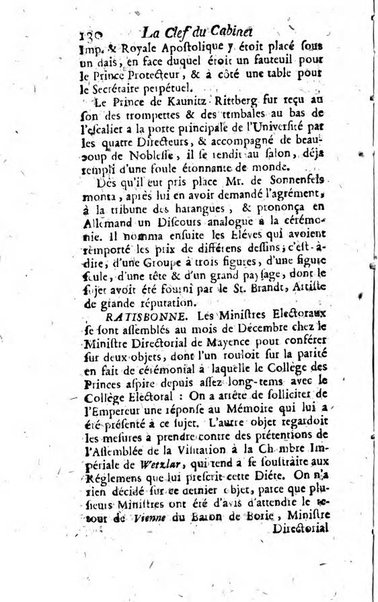 La clef du cabinet des princes de l'Europe ou recueil historique et politique sur les matières du tems