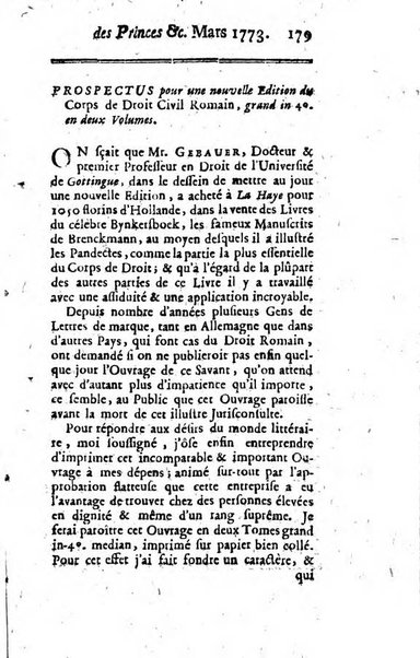 La clef du cabinet des princes de l'Europe ou recueil historique et politique sur les matières du tems