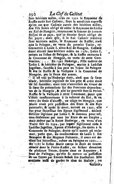 La clef du cabinet des princes de l'Europe ou recueil historique et politique sur les matières du tems