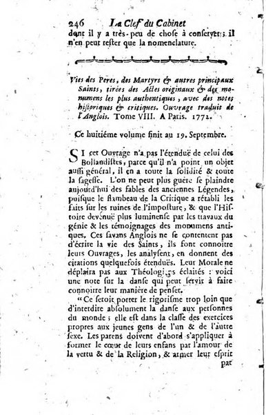 La clef du cabinet des princes de l'Europe ou recueil historique et politique sur les matières du tems