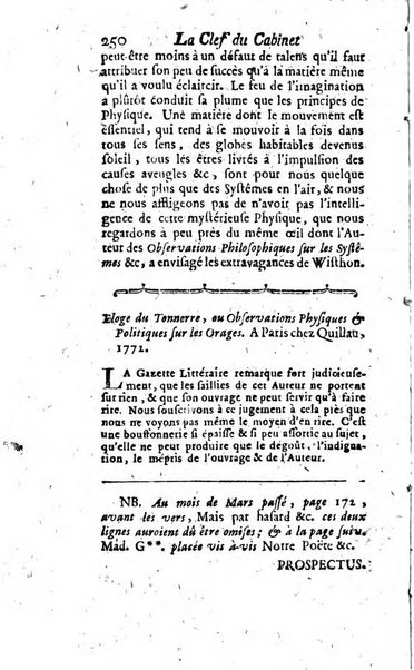 La clef du cabinet des princes de l'Europe ou recueil historique et politique sur les matières du tems