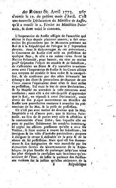 La clef du cabinet des princes de l'Europe ou recueil historique et politique sur les matières du tems