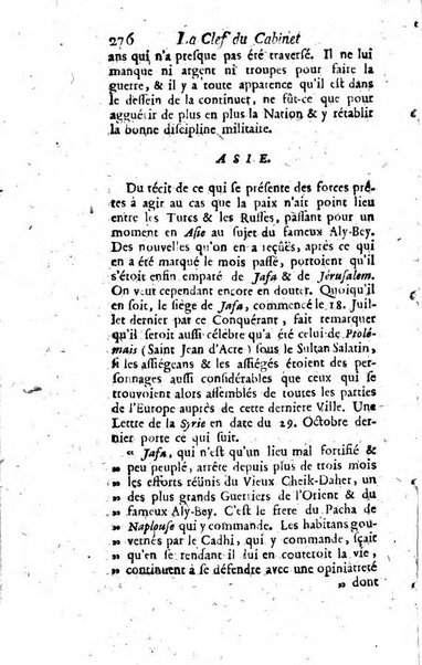 La clef du cabinet des princes de l'Europe ou recueil historique et politique sur les matières du tems