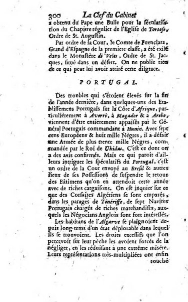 La clef du cabinet des princes de l'Europe ou recueil historique et politique sur les matières du tems